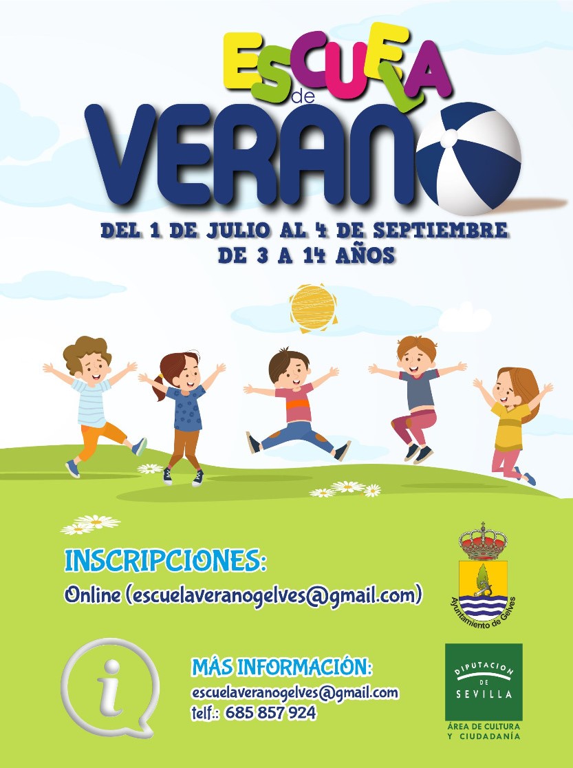 cartel escuela de verano
