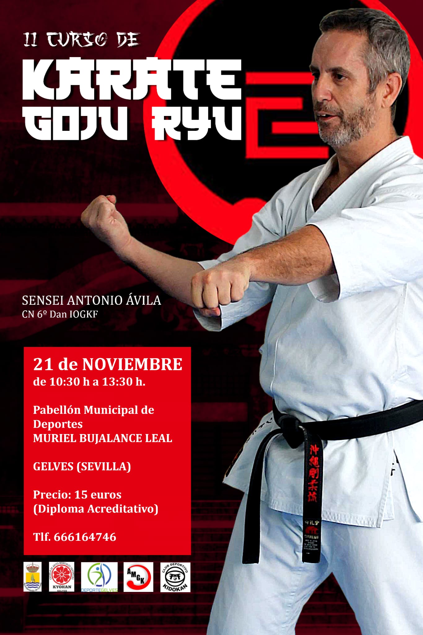 cartel evento karate gelves 21 nov 21