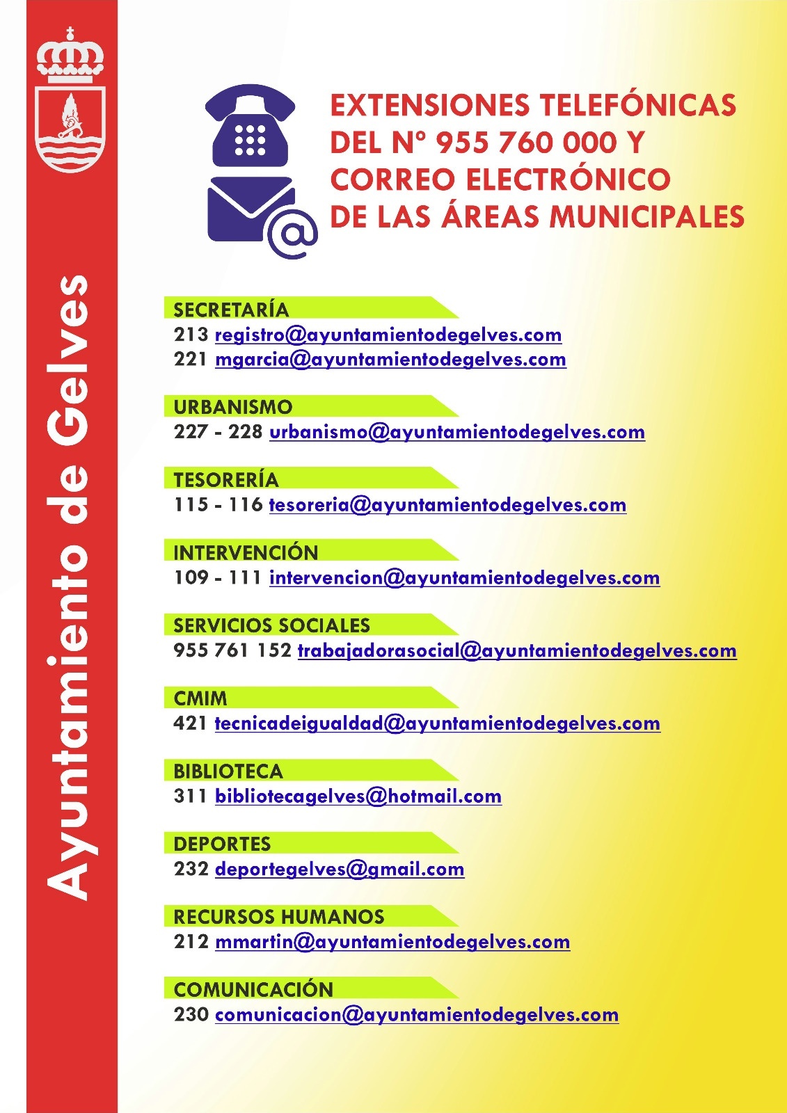 directorio ayuntamiento actualizado