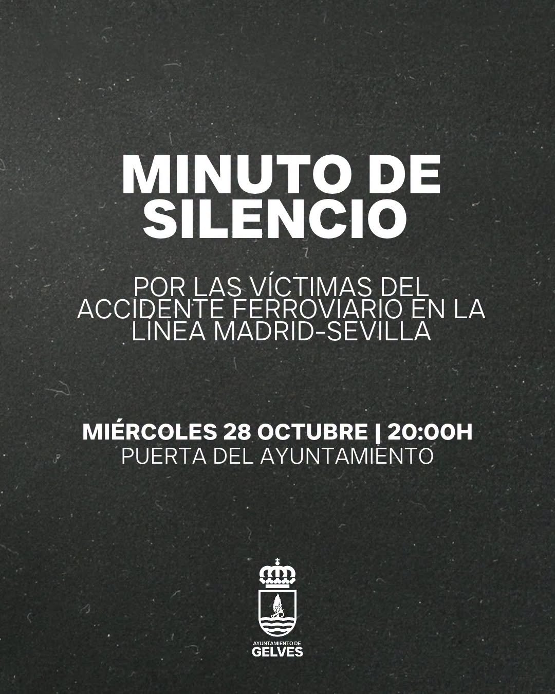 minuto de silencio accidente trenes