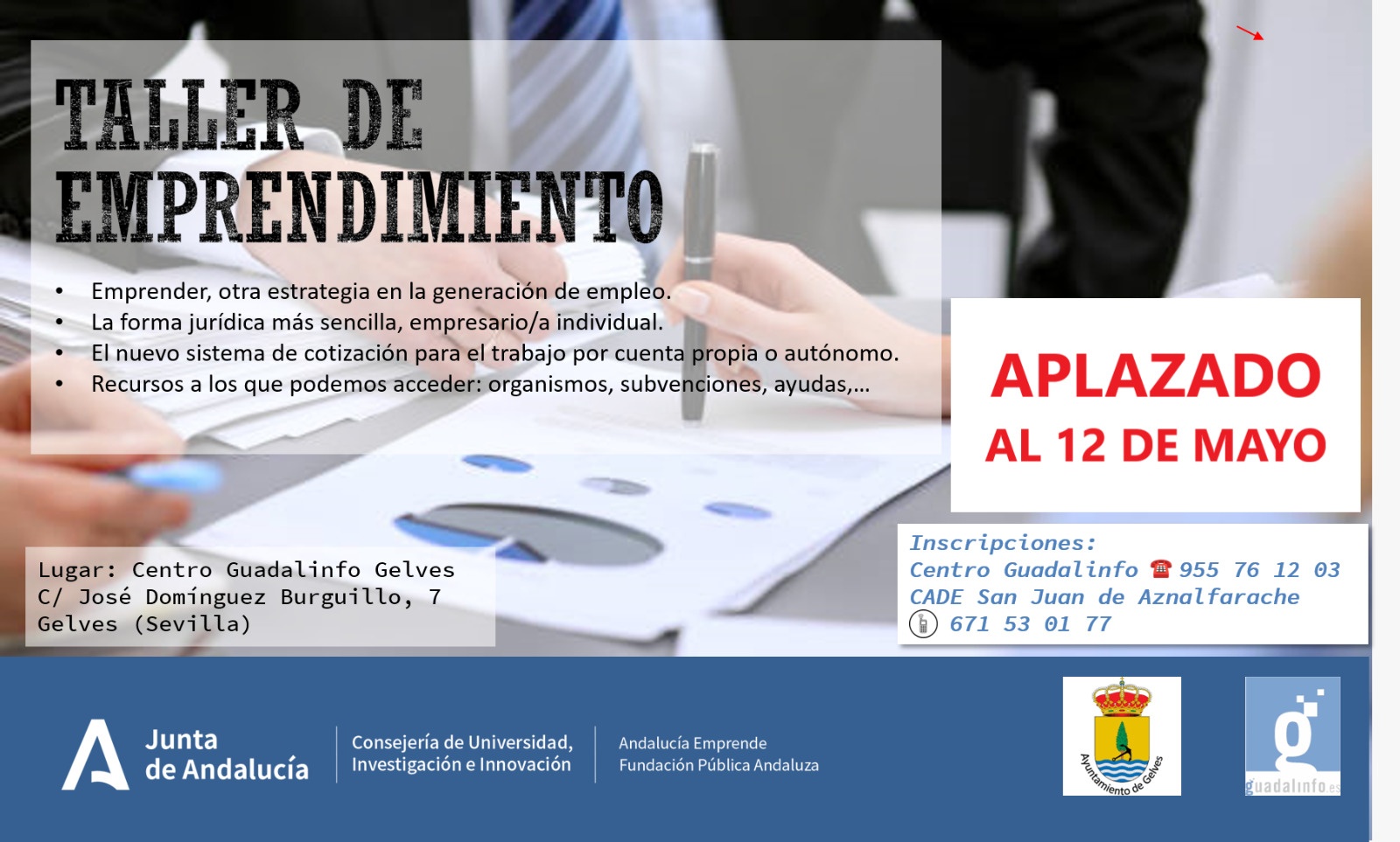 taller de emprendimiento aplazado 12 mayo