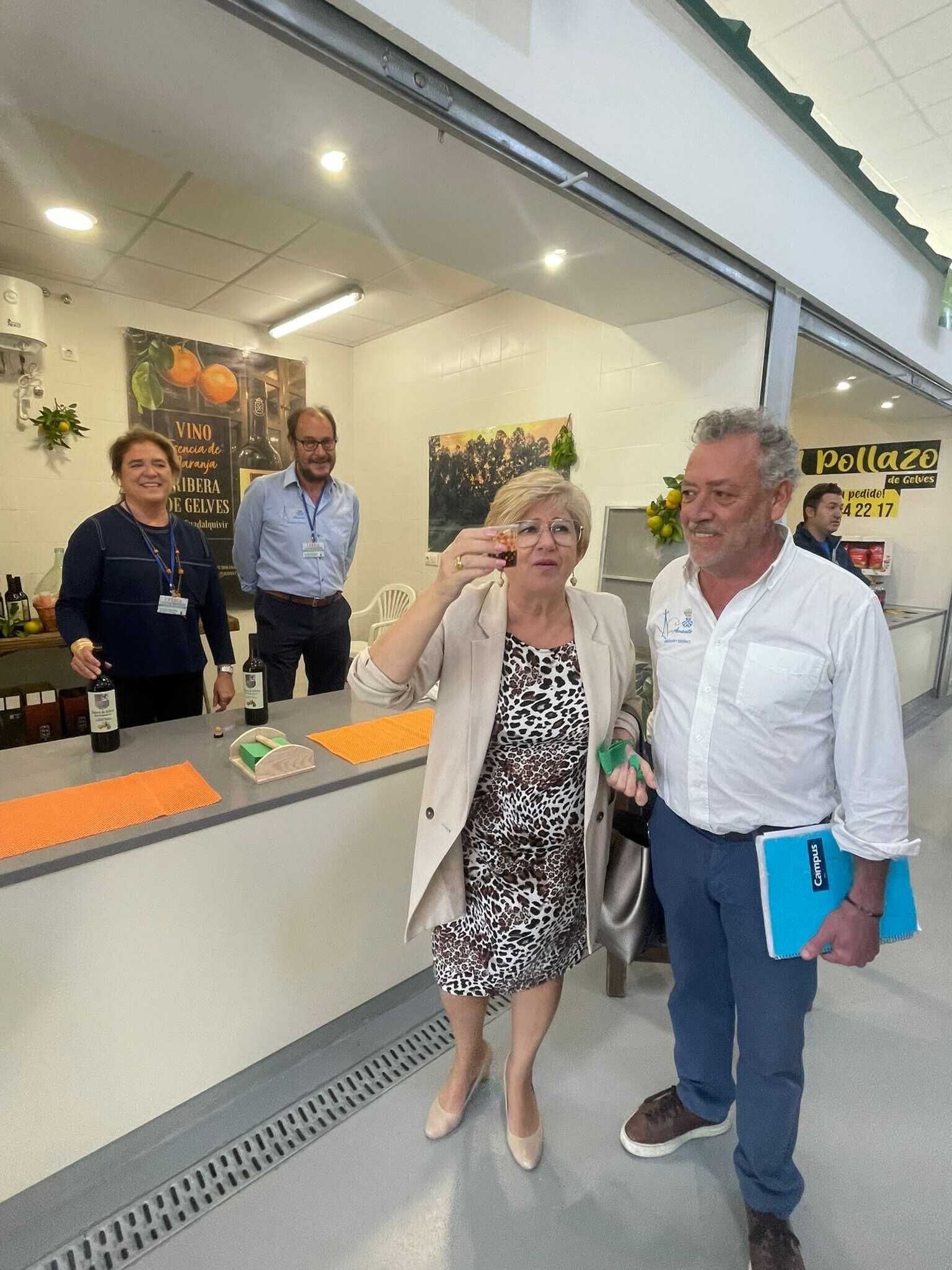 ALCALDESA STAND VINO NARANJA