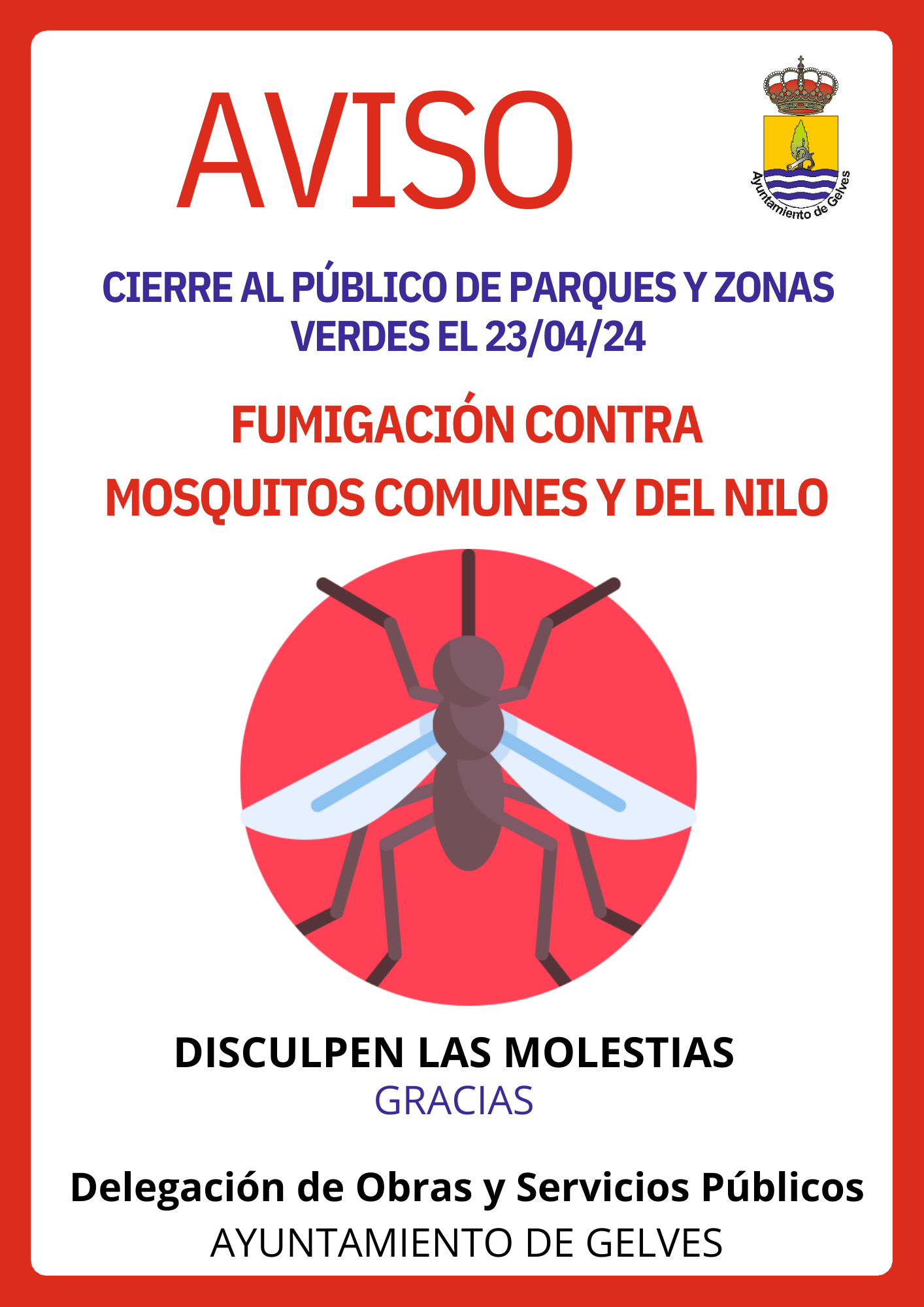 CARTEL FUMIGACION MOSQUITOS NOTICIA