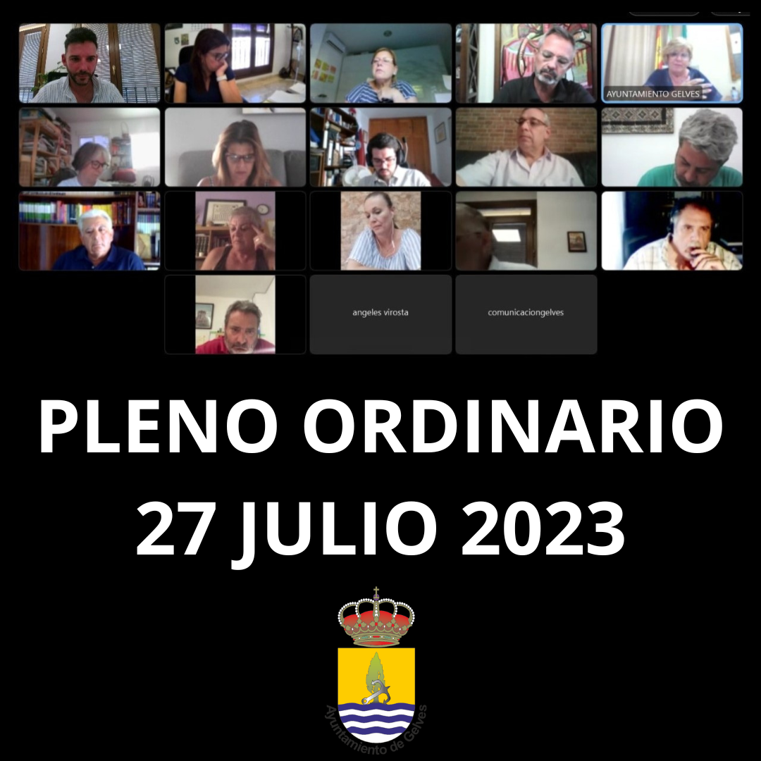 PLENO ORDINARIO 27 JULIO 2023