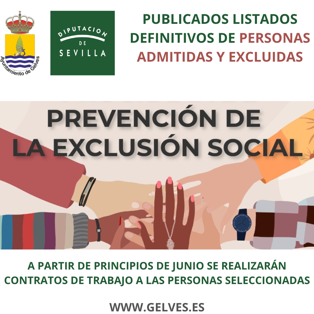 PUBLICADOS LISTADOS DEFINITIVOS DE PERSONAS ADMITIDAS Y EXCLUIDAS PEPES 2023