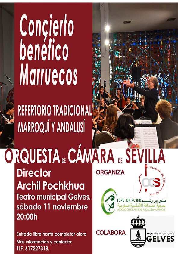 cartel concierto Marruecos Gelves con ayuntamiento