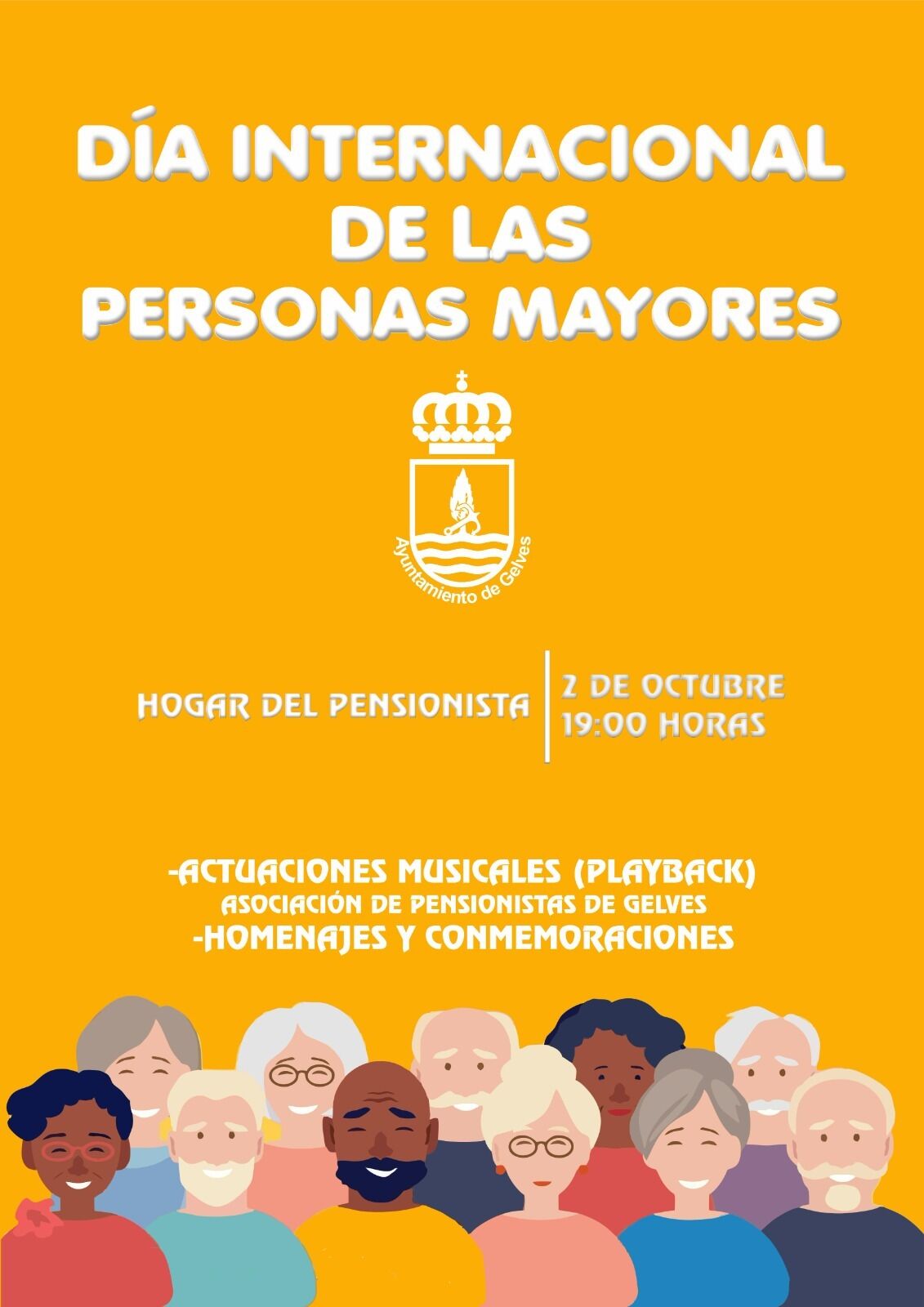 Gelves celebrará el Día Internacional de las Personas Mayores 2022