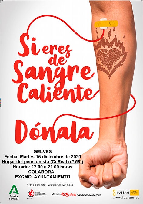 cartel donacion sangre 15 diciembre 20