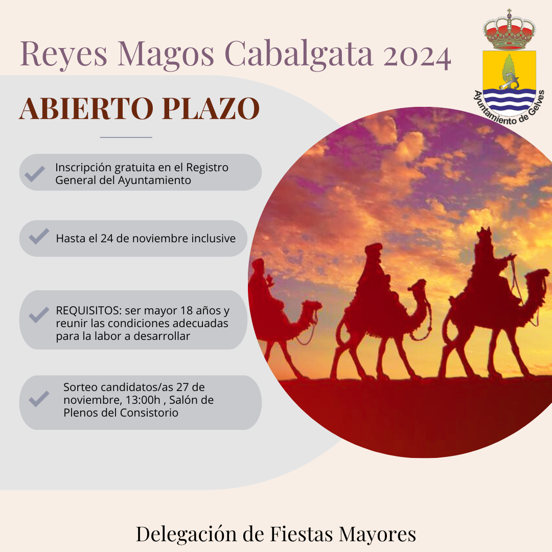reyes magos 24 abierto plazo candidatos