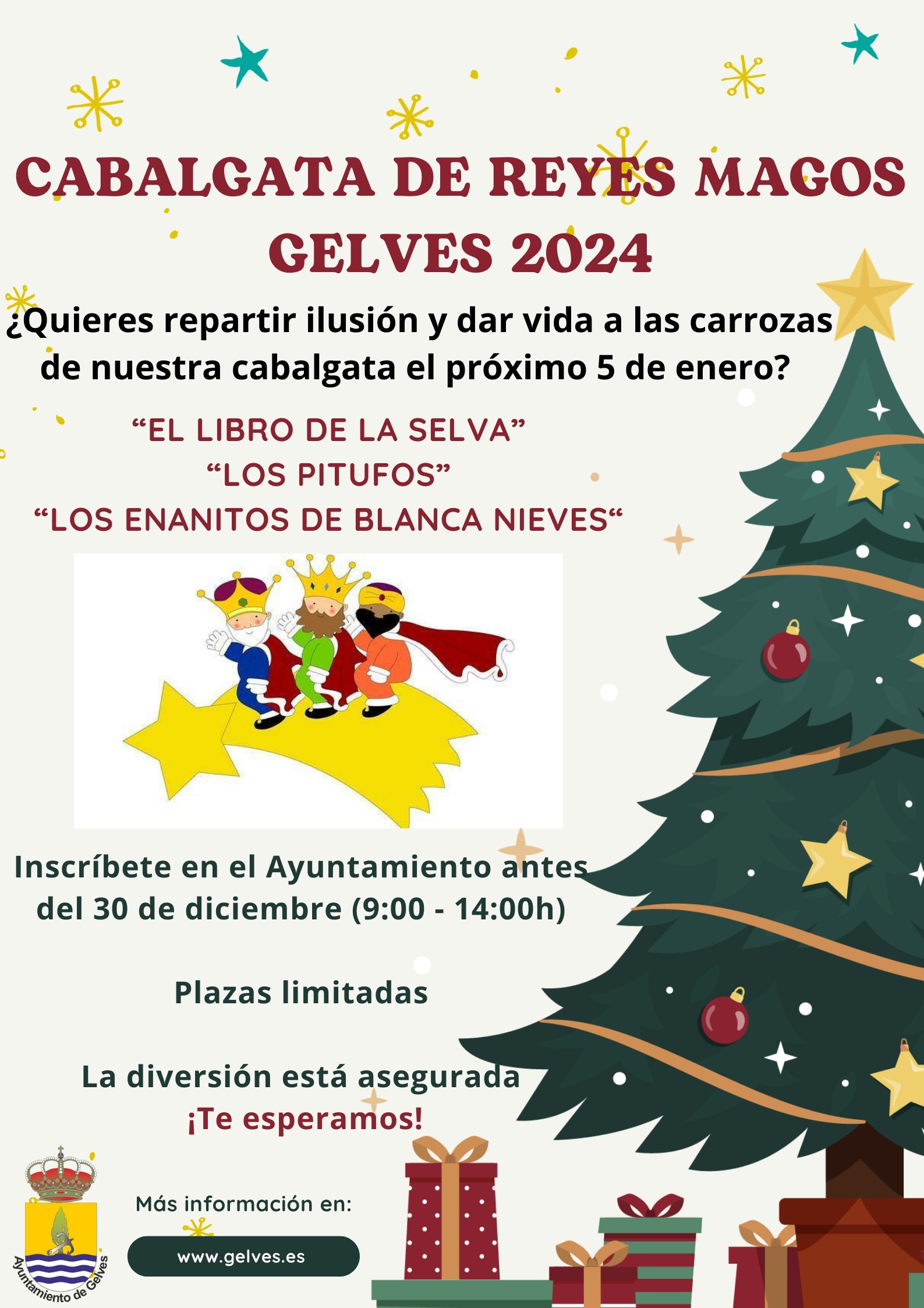 CARTEL Carrozas de Fantasía Cabalgata de Reyes Gelves 2024