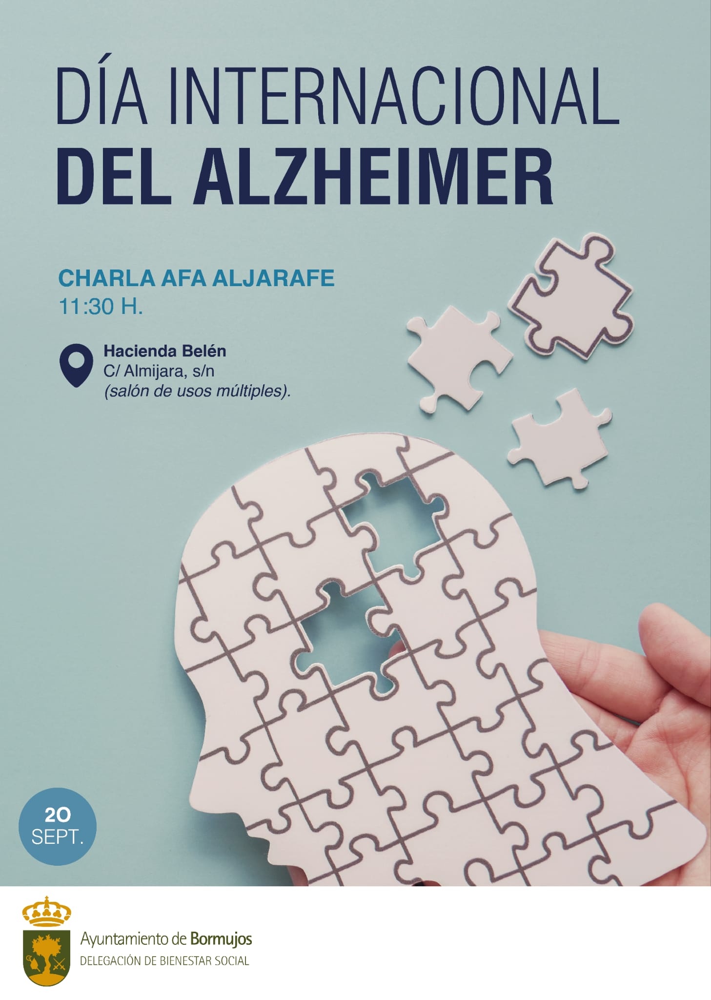 Cartel Charla Alzheimer Bormujos