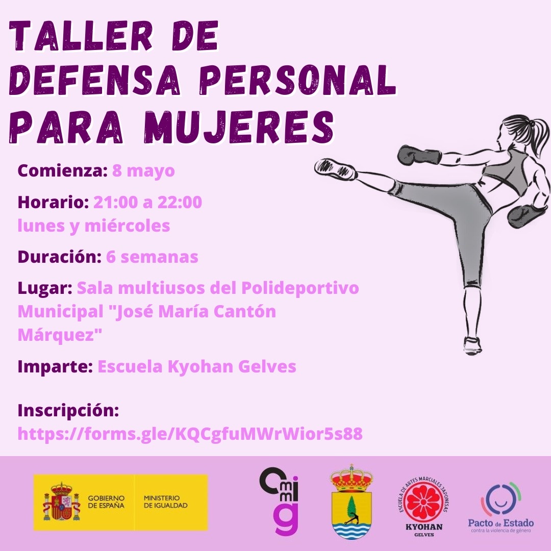 Taller de Defensa Personal para Mujeres mayo 23_cartel