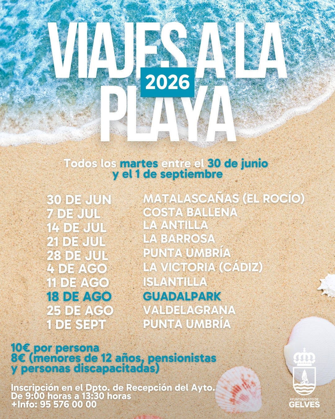 cartel viajes a la playa 2026 - copia