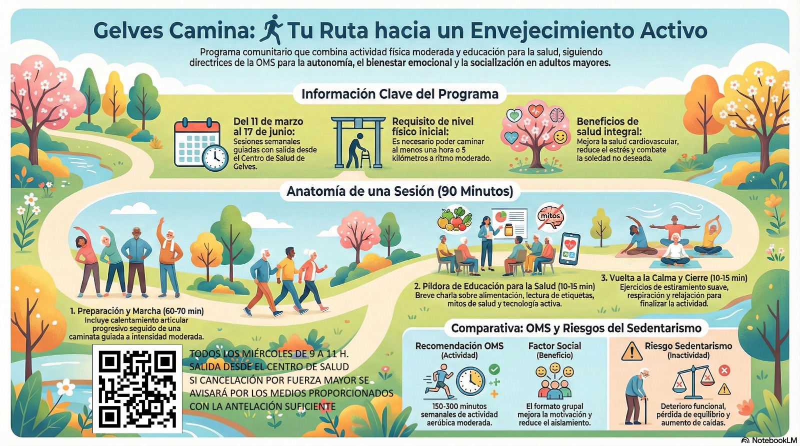 "Gelves Camina", una iniciativa para promover el envejecimiento activo y combatir la soledad gelves camina