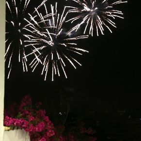 Fuegos artificiales de la Clausura