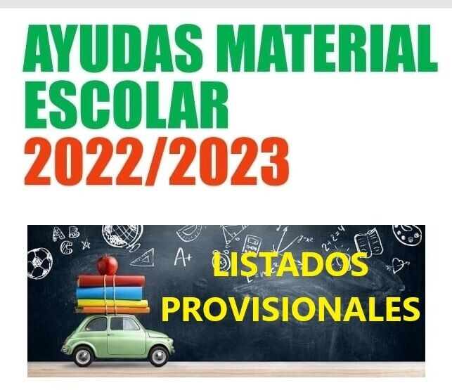 AYUDAS ESCOLARES 2022 LIST PROVISIONALES