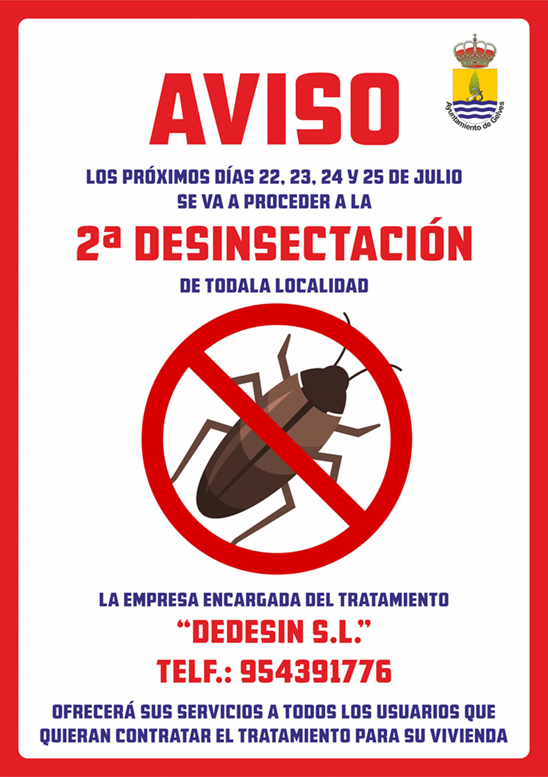 DESINSECTACION  JULIO 2019'''