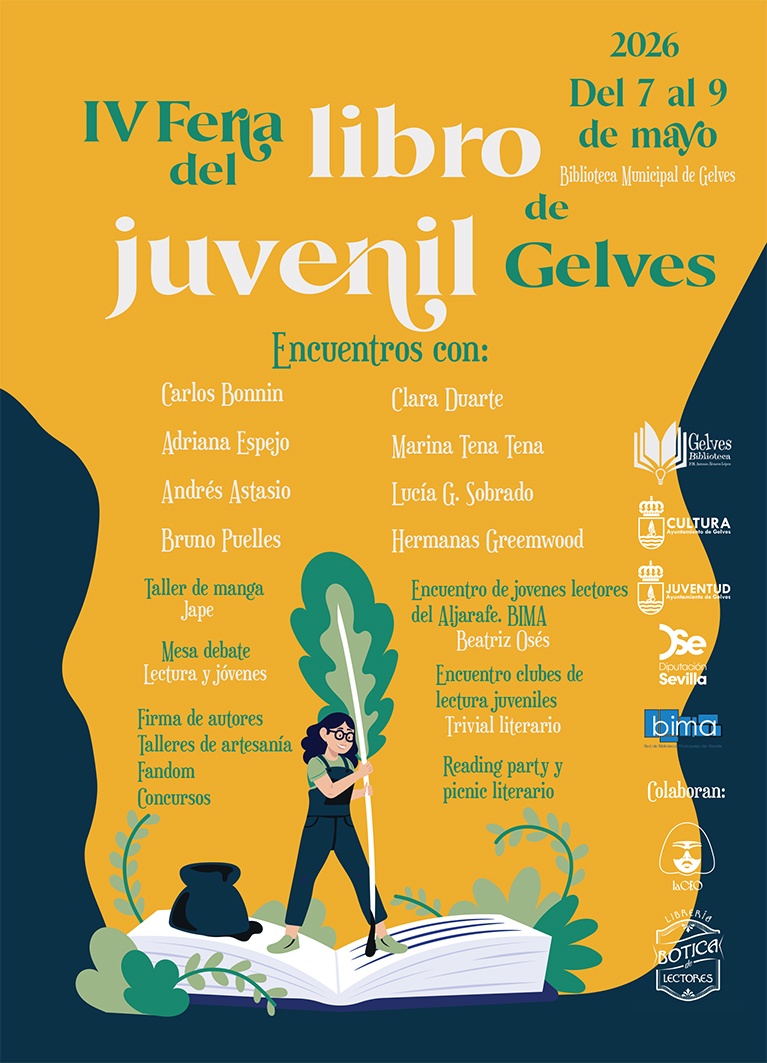 Folleto IV Feria del Libro Juvenil GELVES 2026 PORTADA