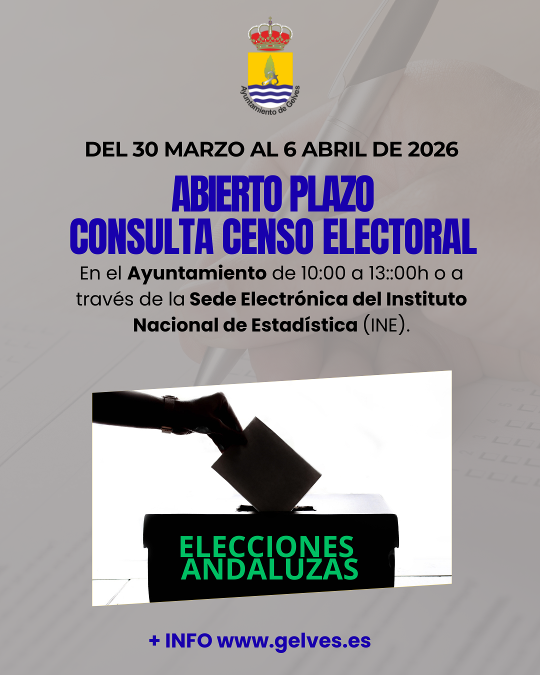 El plazo para consultar el censo electoral de cara a las Elecciones Autonómicas será hasta el 6 de abril abierto plazo conculta censo electoral