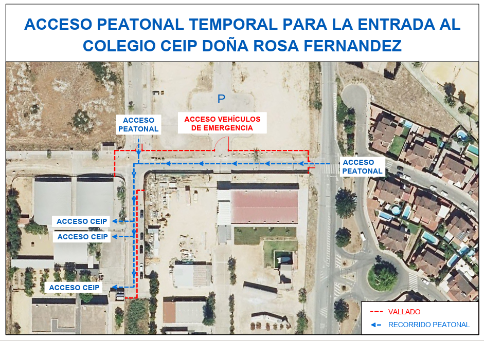 accesos temporales al ceip rosa fernandez sept 26