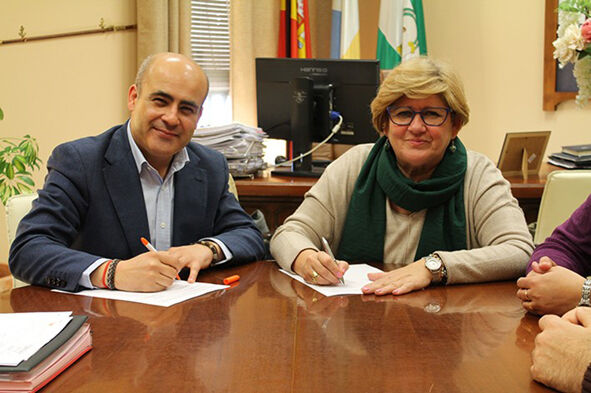 alcaldesa y raul BIMA