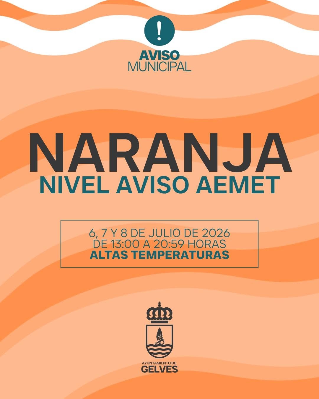 AEMET activa el aviso naranja por altas temperaturas en la campiña sevillana hasta el próximo miércoles aviso naranja 6 julio 26