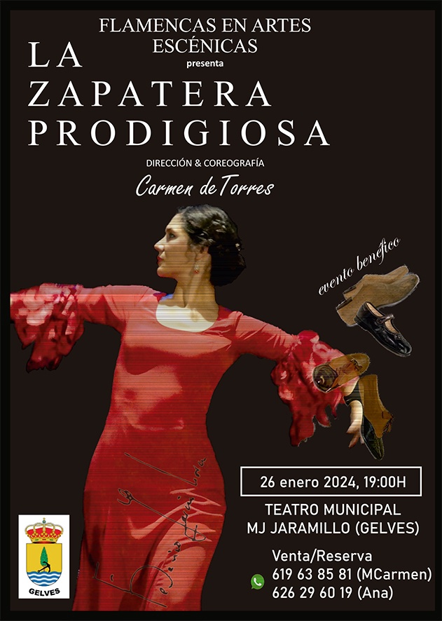 cartel LaZapateraProdigiosa1_Gelves_benefico