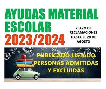 cartel ayudas escolares 2º LISTADO 23