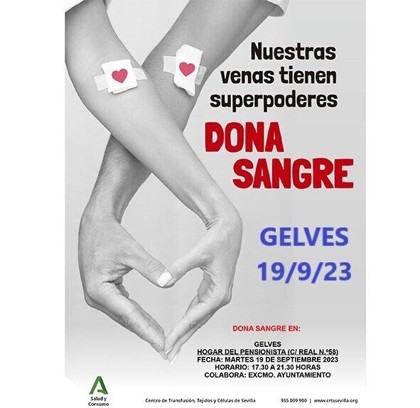 cartel donacion sangre 19 septiembre 23