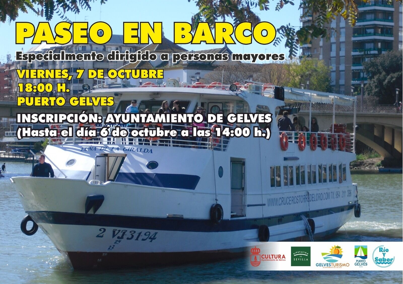 cartel paseo y barco R y S 2022