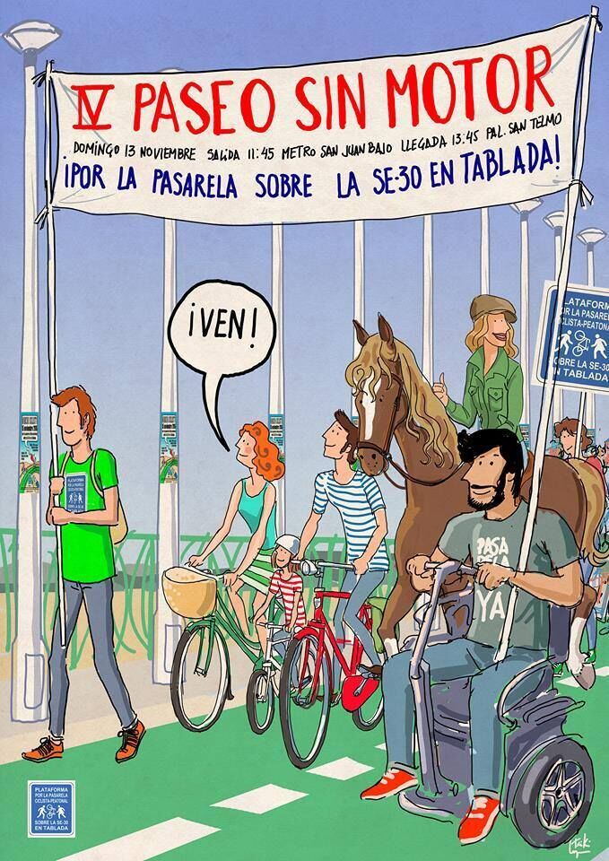 cartel iv marcha por pasarela