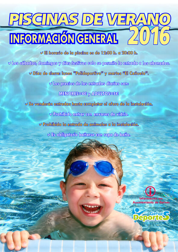 cartel normas generales PISCINAS 2016