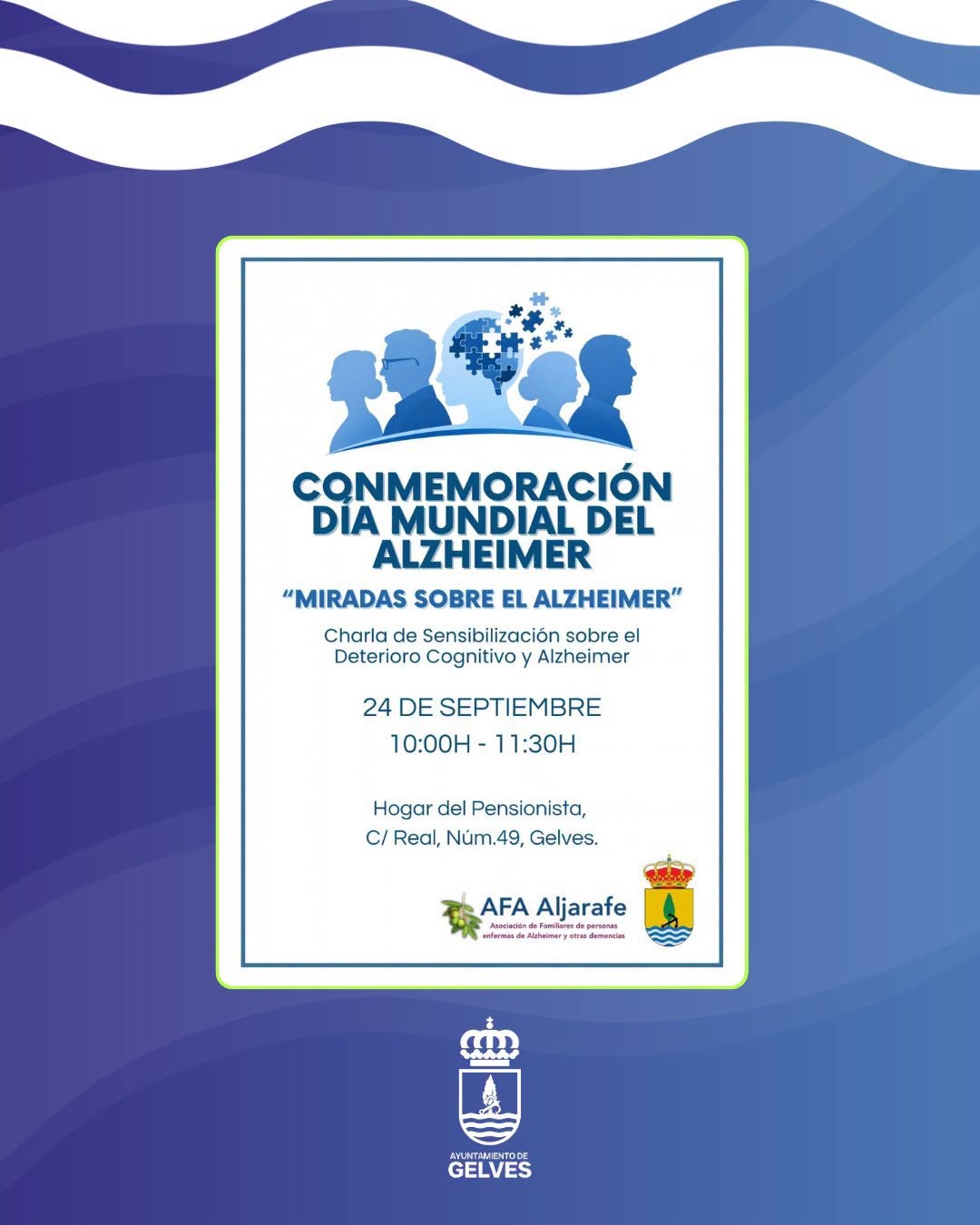 Gelves acoge este jueves la charla de sensibilización "Miradas sobre el Alzheimer" charla alzheimer gelves 26