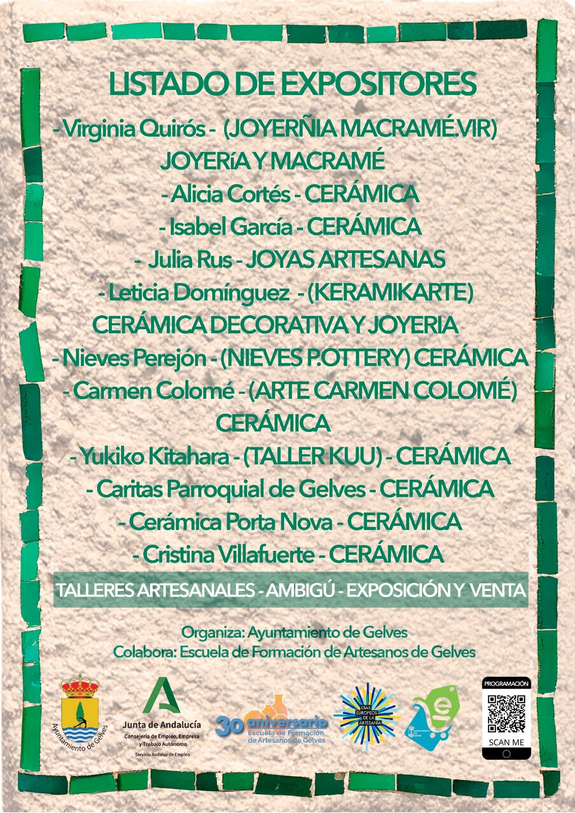 expositores feria artesania gelves