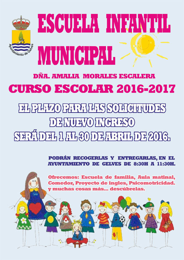 inscripcion guarderia municipal 2016w