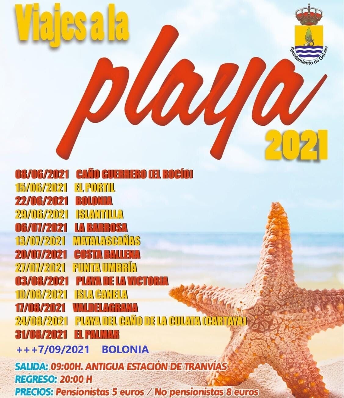 viajes playa cartel 2021 PLUS